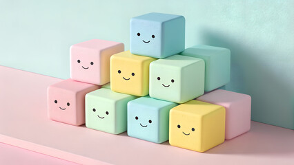 colorful plastic toy blocks