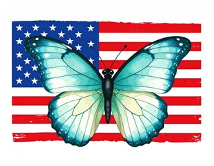 A cute cartoon butterfly. Charming animated lepidopteron comical insect art happy fauna whimsical illustration design element.