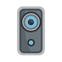 Fototapeta premium Icon of Ring Doorbell Camera for Enhanced Safety