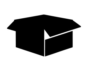 Open Black Box Icon Design with Geometric Precision and Empty Space