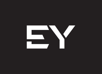 EY letter logo and initial logo design