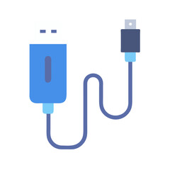  USB Cable Icon for Connectivity