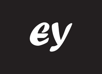 EY letter logo and initial logo design