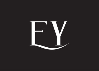 EY letter logo and initial logo design