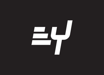 EY letter logo and initial logo design