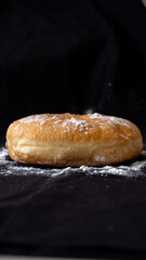 Close up of a kampong traditional powder doughnut