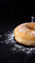 Close up of a kampong traditional powder doughnut