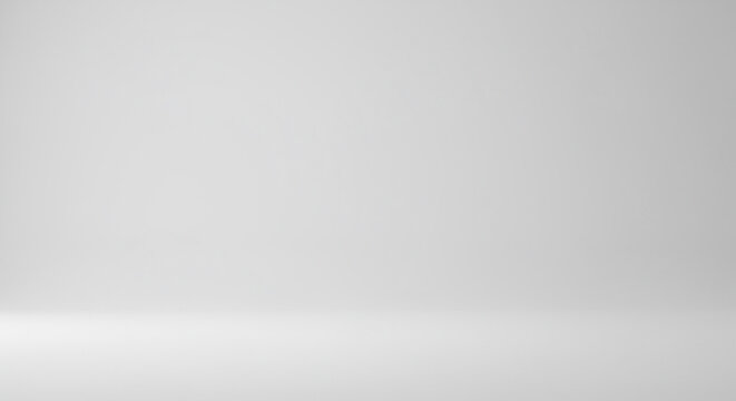 A clean minimalist studio space with a seamless cyclorama wall and soft, gentle lighting for a modern presentation.