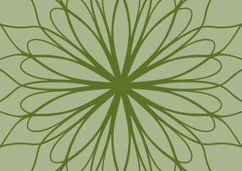 Mandala center soft green art background
