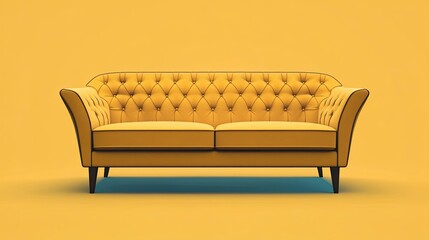 Creative design illustration of a sofa