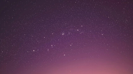 Fototapeta premium Night Sky: Purple Twilight and Starry expanse