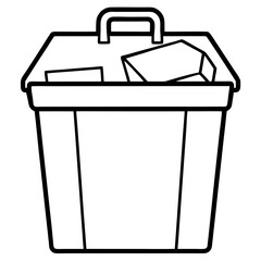 Tool Components Line Art Vector