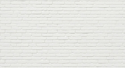 Seamless textured background of horizontal white brick wall with subtle shadows and a clean minimalist aesthetic