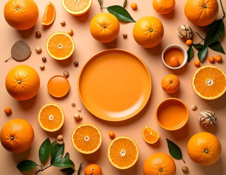Vibrant Orange Color Splash