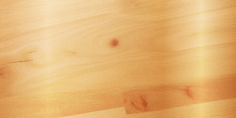 Soft Sunlight Fills the Natural Wooden Surface with a Warm, Golden Glow, Highlighting the Intricate Details of the Wood’s Grain and Adding Depth to Its Organic Texture
