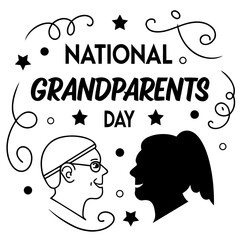NATIONAL GRANDPARENTS DAY vector illustration