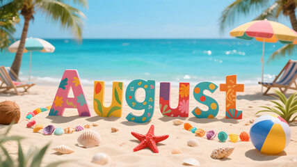 summer vacation on the beach