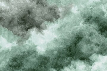 Abstract watercolor wash in muted greens and grays (2)