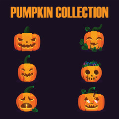 halloween background with pumpkins