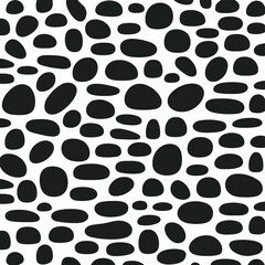 Silhouette Style Vector Common Stone Pattern Design – Minimal Geometric Rock Texture for Architecture, Interior, Flooring, and Wall Background, Monochrome Abstract Stonework Graphic for Print, Web, an