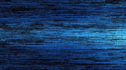 Abstract digital glitch, horizontal lines of dark blue and light blue