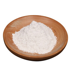 salt in a wooden bowl