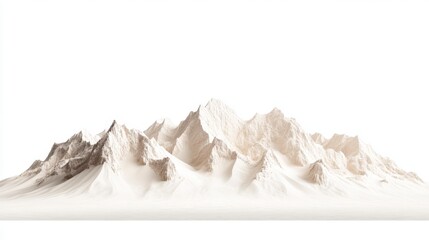 Obraz premium sand dunes rocky mountains landscape. cut out.