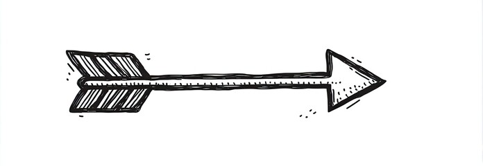 Hand-drawn arrow pointing right