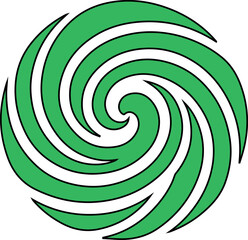 Naklejka premium Spiral Swirl Icon Design