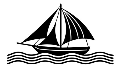 Minimalist Voyage &ndash; Growth and Creative Breakthrough, Travel, Conceptual, Strategy, Motivation, Abstract, Sailboat Silhouette