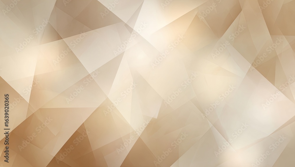 Wall mural abstract geometric background in light beige and tan. a multitude of overlapping, slightly transluce