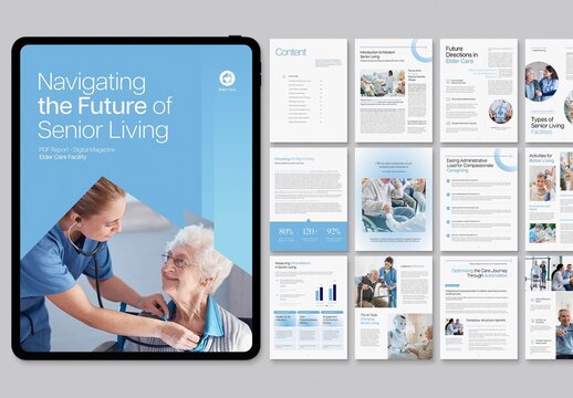 Eldercare Digital Brochure Template