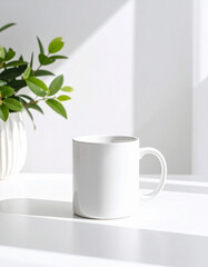 white a mug mockup