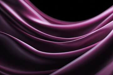 Flowing drapes of deep magenta silk