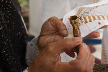 Batik making process
