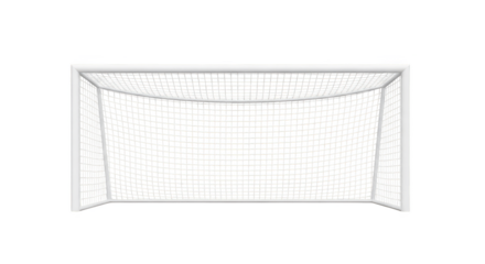 Ethereal goal Nets glisten with icy hues