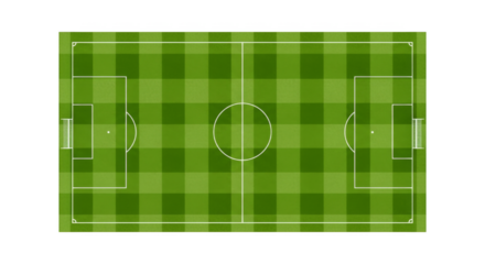 Overhead View of a Soccer Field