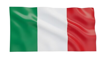 Obraz premium Waving Flag of Italy Illustration