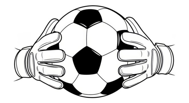 Secure grasp Goalies gloves clutch soccerball