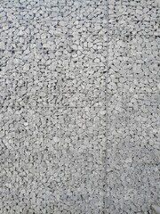 Grey stones in Gabion Wall, Baskets, wire fence filled with stones