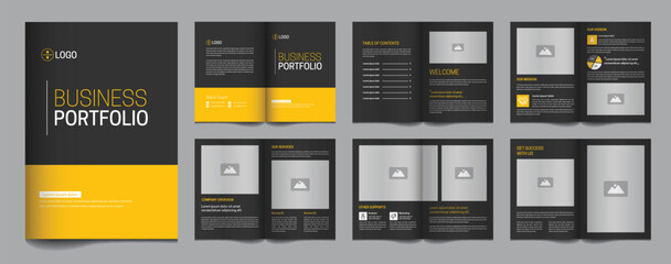 Business brochure template minimalist design,  magazine, brochure, corporate brochure ,