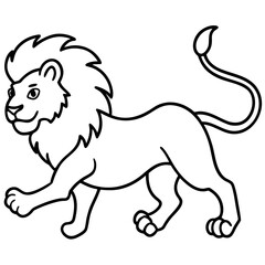 Obraz premium lion vector illustration