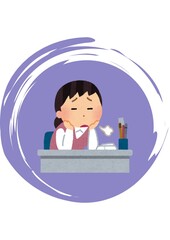 a woman who is tired and weary with work