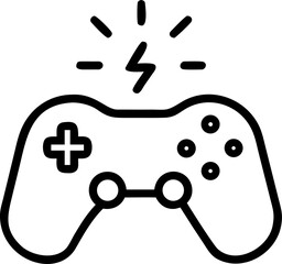 Futuristic game controller with a vibrant glowing energy aura for gaming and technology concepts