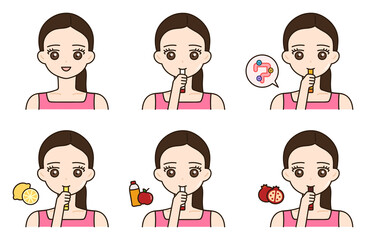 illustration of a inner beauty woman