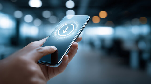 Smartphone Download Progress Icon