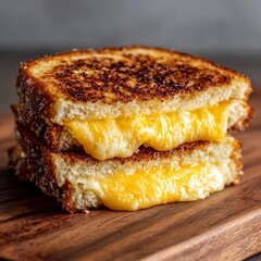 GoldenBrown Grilled Cheese Perfection A Mouthwatering Melty Sandwich with Crispy Crusts