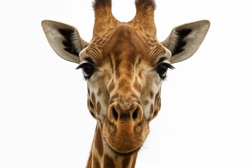 Obraz premium The Quiet Contemplation of a Savanna Giraffe