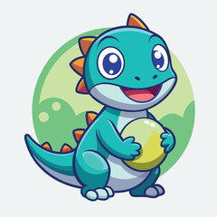 design logo illustration vector mascot icon dinosaurs