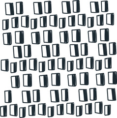 The slightly shaded rectangles look like windows and create texture.